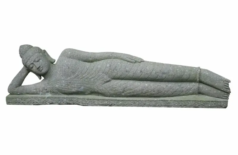 Product image 1 of the product “Reclining Buddha-Indian Style, in the sizes from 75cm to 400cm, Natural finish ”